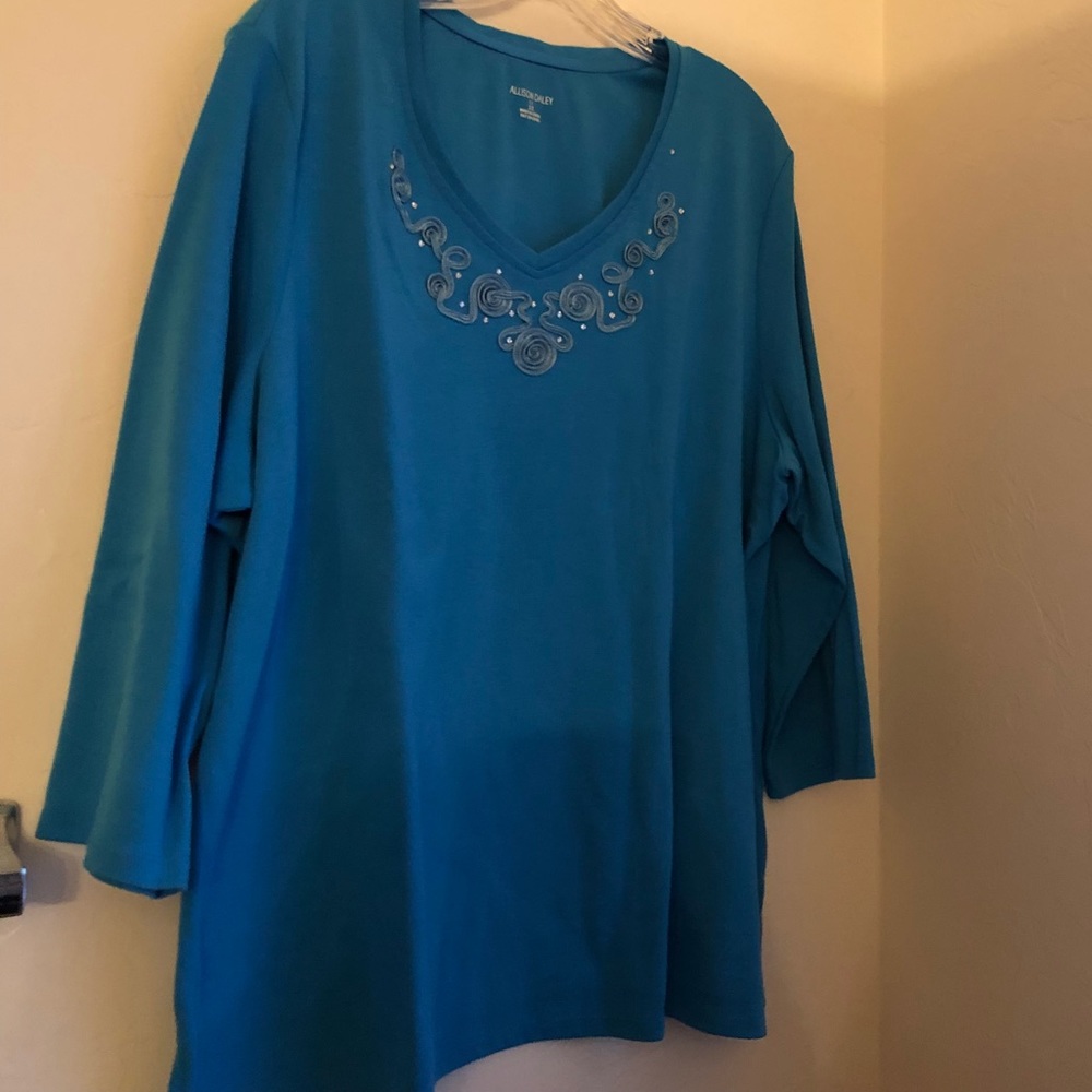 Allison Daley Blue Shirt - 3X